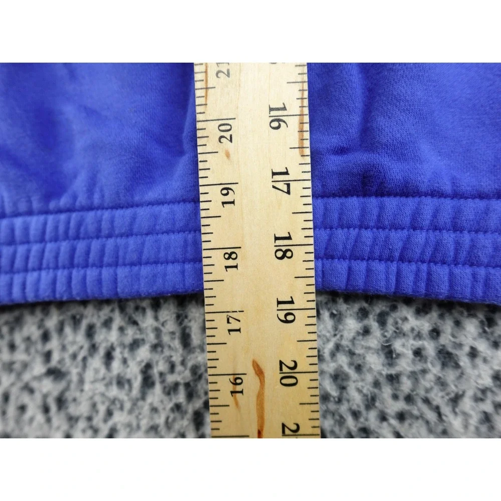 Nike‎ Sportswear Essential Cropped Hoodie Womens Large Blue CJ2034-480 Fleece